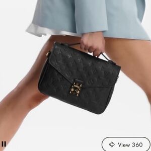 Louis Vuitton Pochette Metis Black Monogram Empreinte